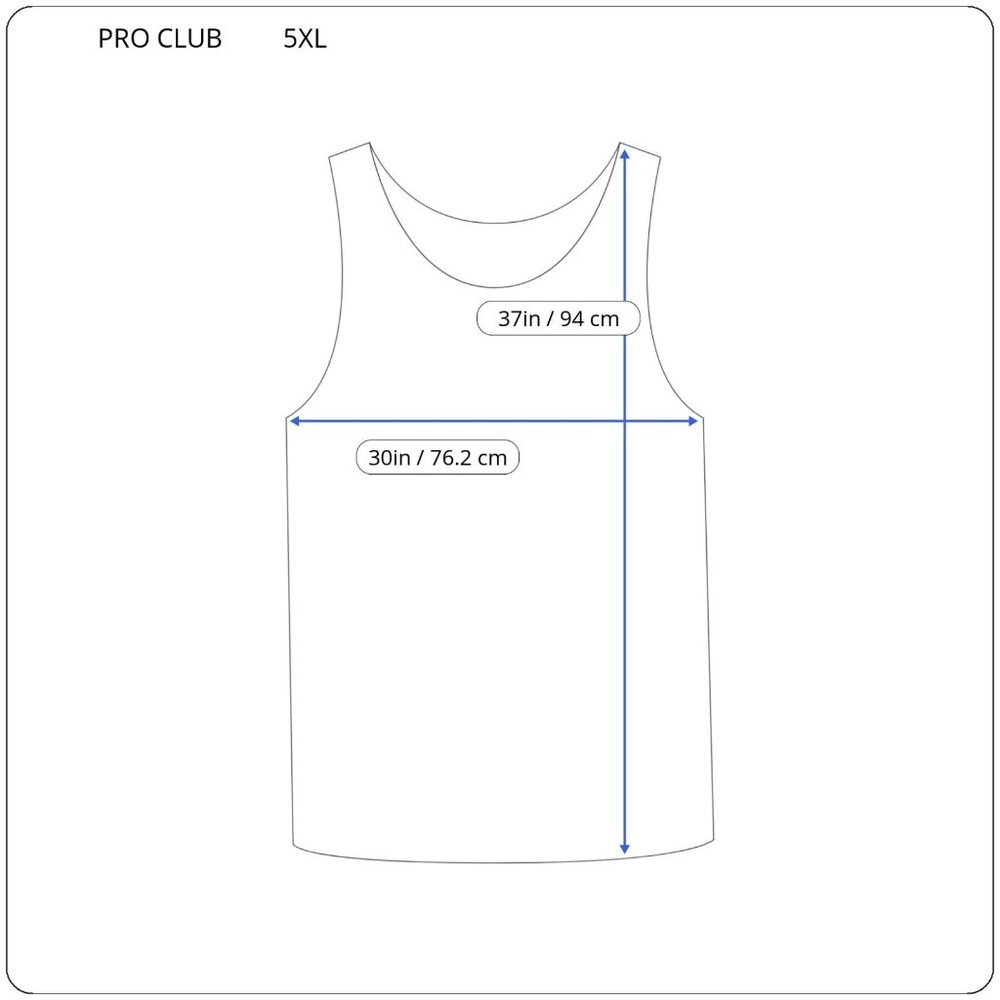 Pro Club Mens Shirt 5XL Tank Long Fluorescent Yellow Activewear YEL25E - Picture 2 of 7
